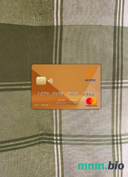 Burundi Access bank wygląd zdjęcia mastercard skan PSD + zdjęcie